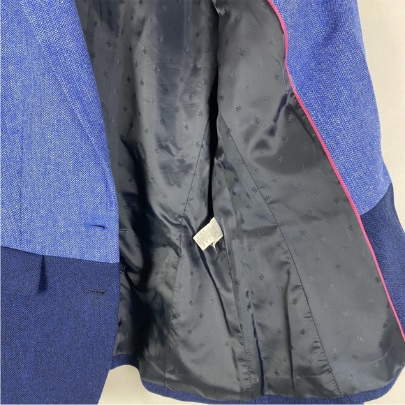 New Banana Republic Jacket Blazer Two-Tone Blue NWOT - Picture 5 of 12